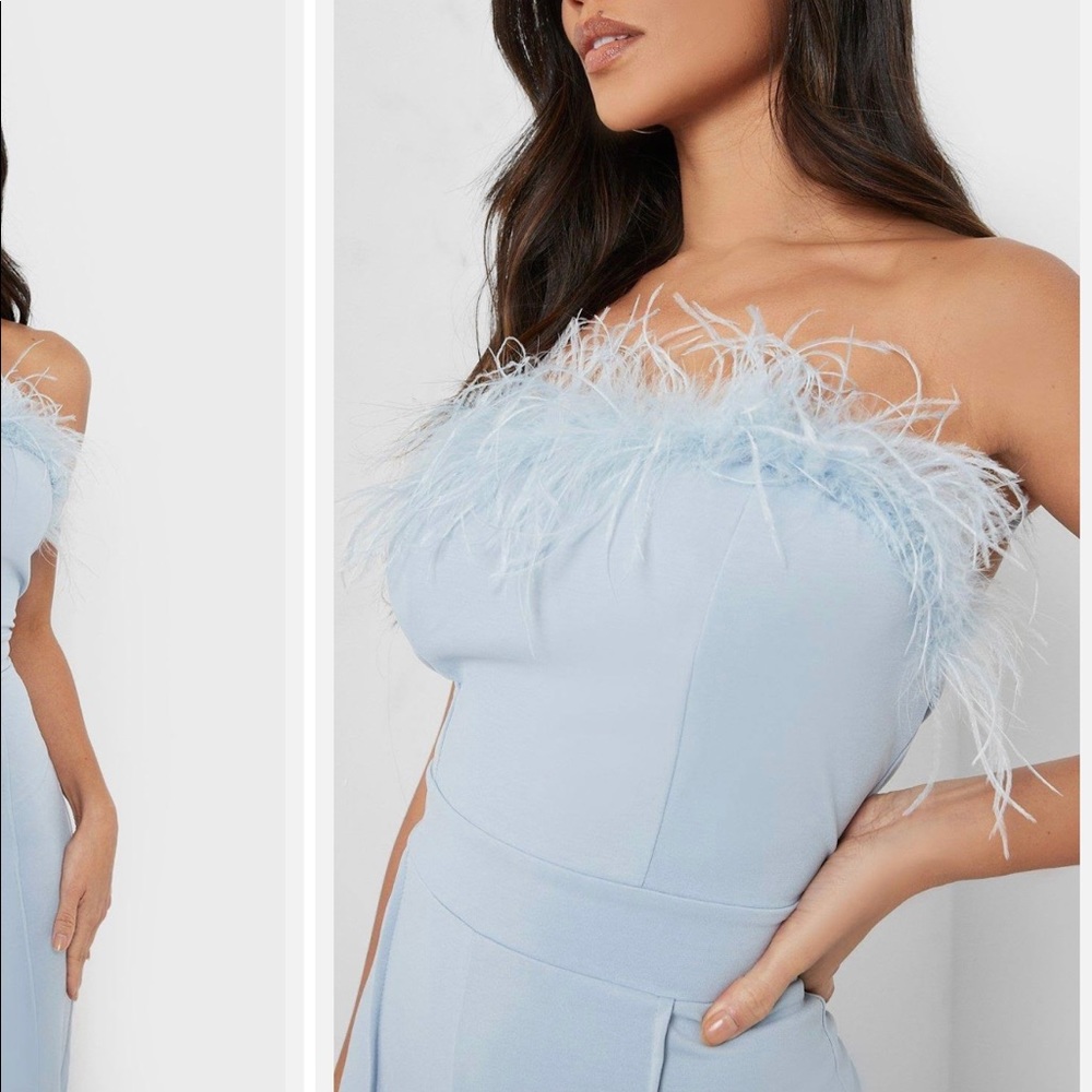 Boohoo tailored feather jumpsuit - Picture 2 of 4